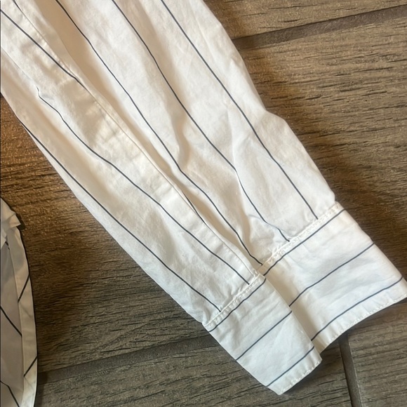 Madewell White Long Sleeve Mandarin Collar Shirt - Picture 5 of 8